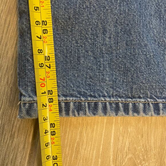 GAP Denim Overalls Womens L Blue Jean Bib Cotton Straight Leg Adjustable - Picture 8 of 13